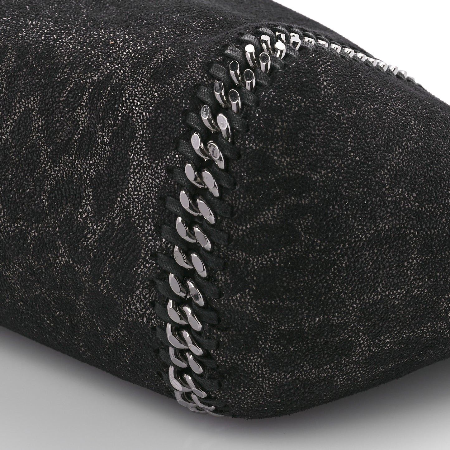 Leopard Shaggy Deer Falabella Reversible Tote Grey