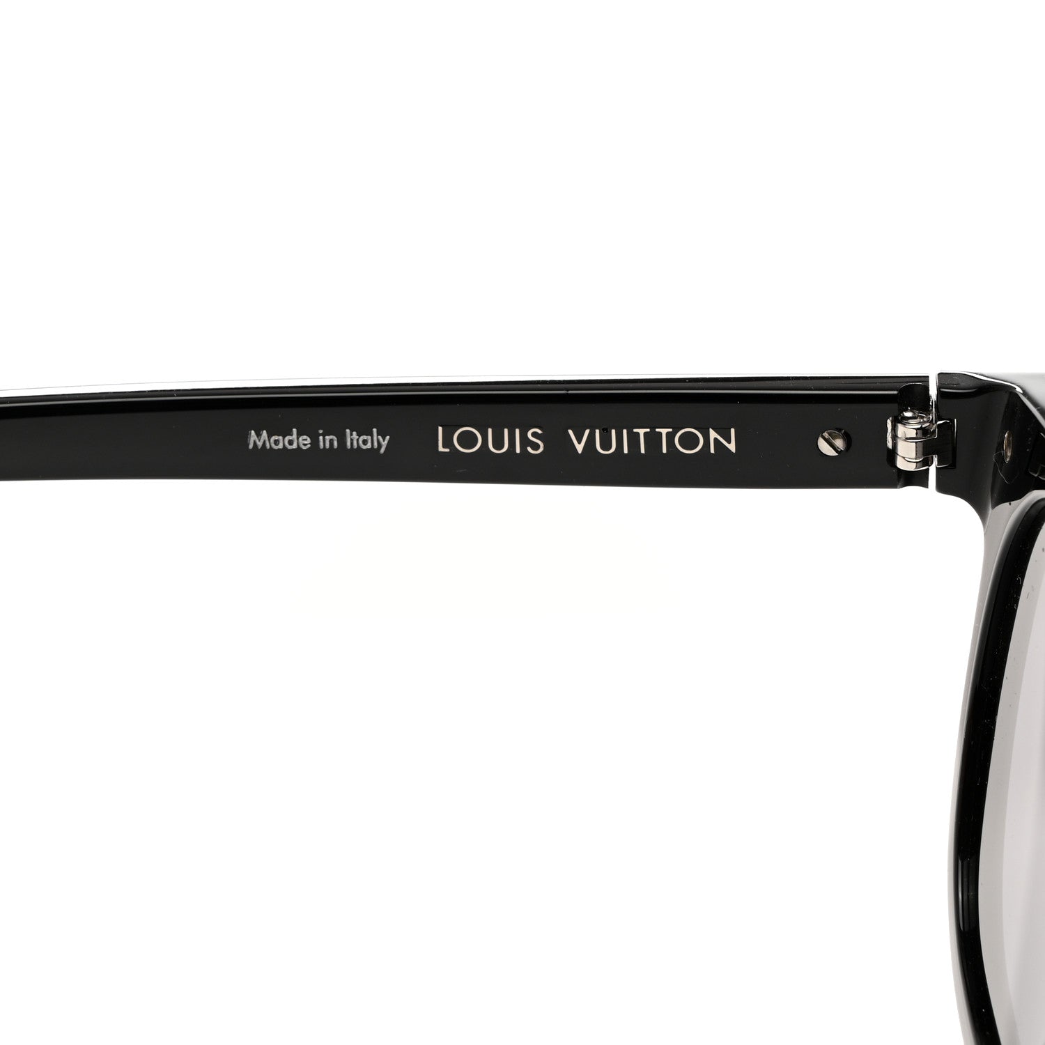 Louis Vuitton Acetate LV Signature Square Round Z1963U Sunglasses Black 5 of 8
