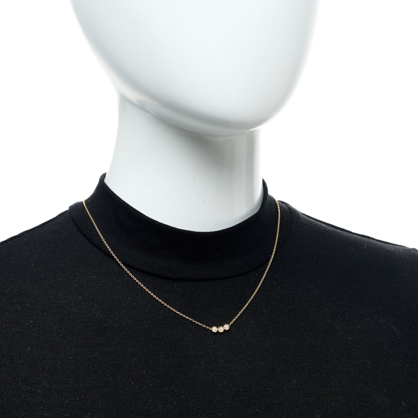 18K Yellow Gold Diamond Mimirose Pendant Necklace