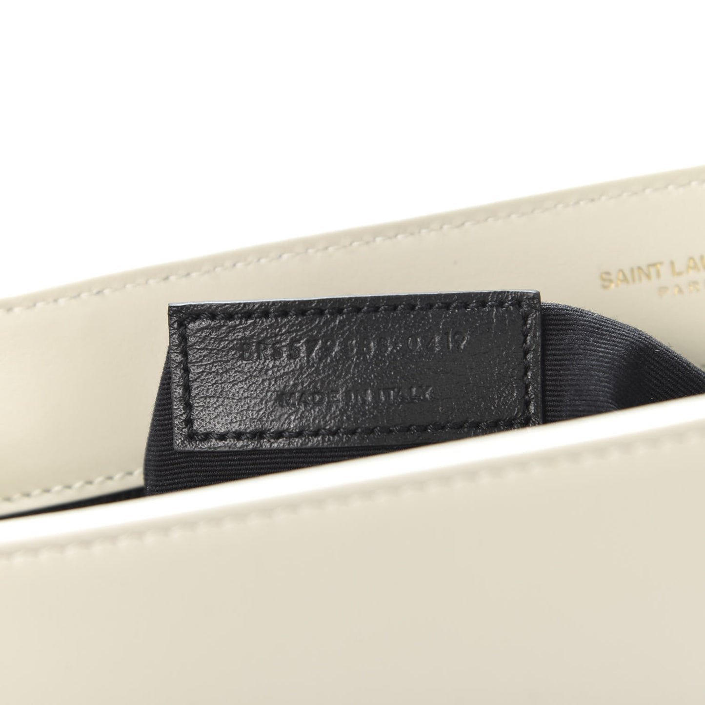 Calfskin Quilted Y Joan Satchel White