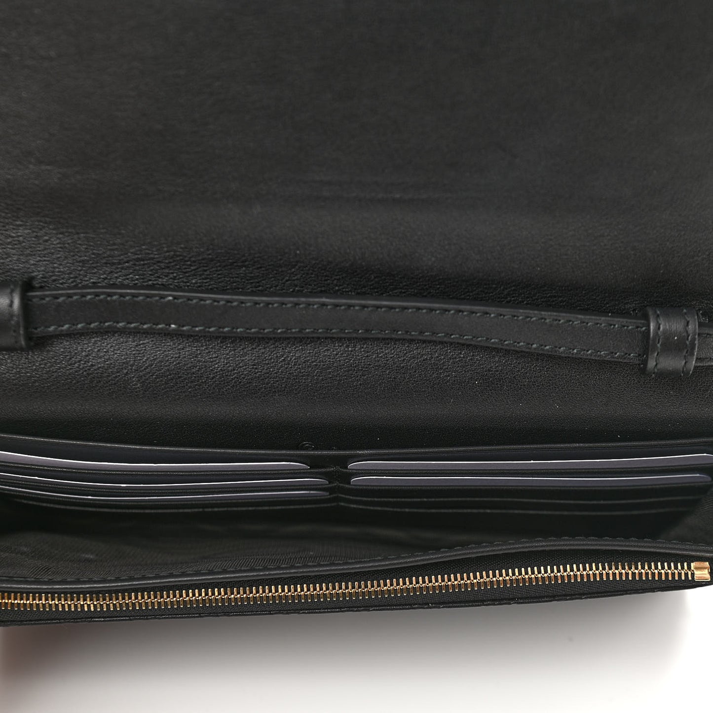 Microguccissima Crossbody Wallet Black