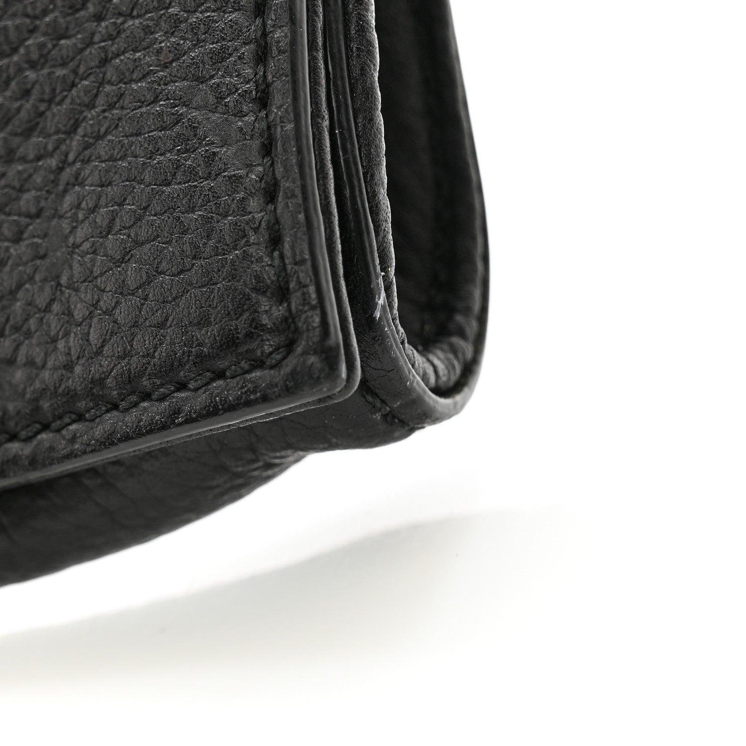 Gucci Pebbled Calfskin Medium Soho Clutch Black 11 of 12