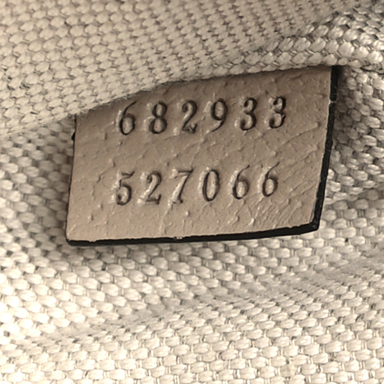 GG Supreme Monogram Textured Calfskin Web Retro Interlocking G Belt Bag Beige Mystic White Oatmeal