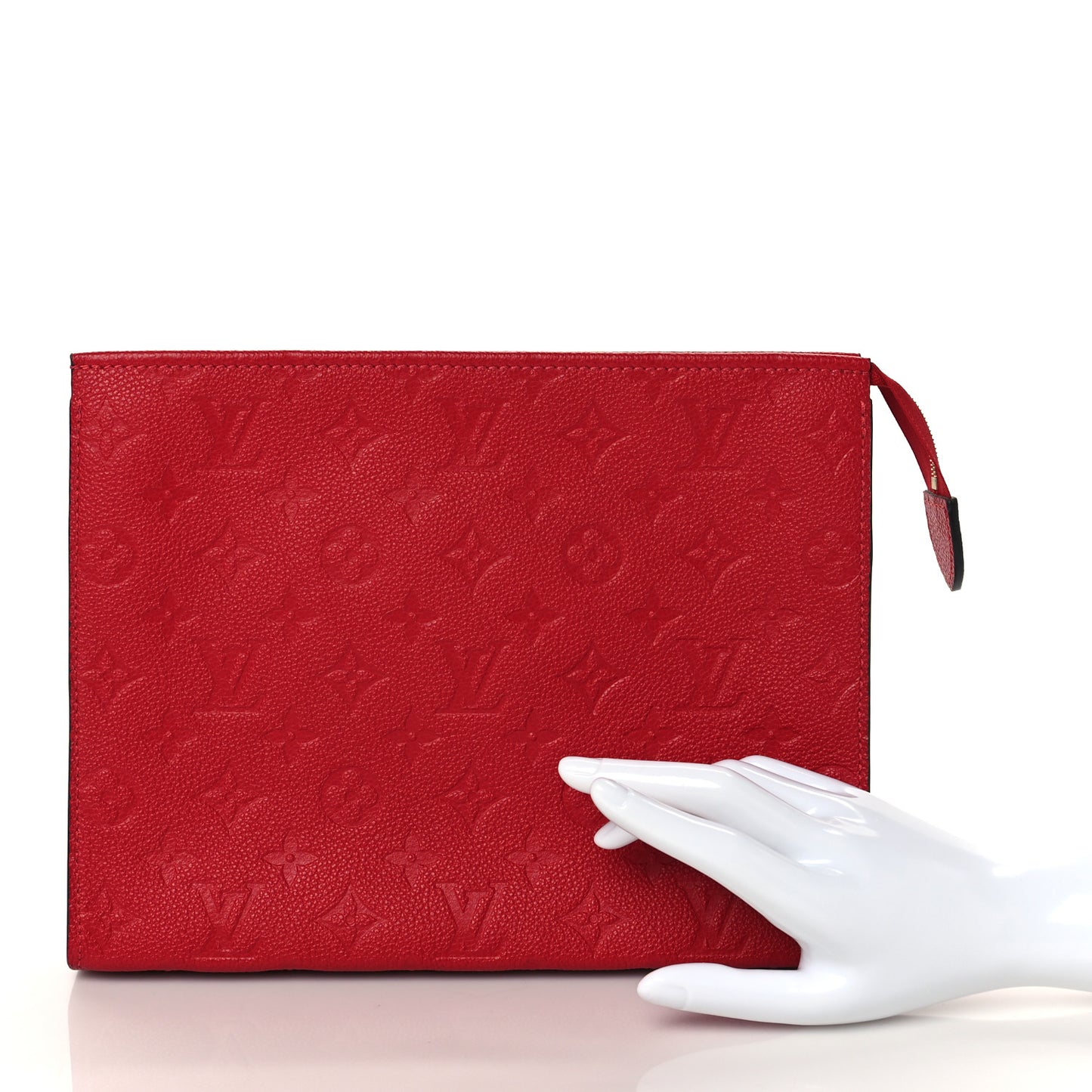 Empreinte Monogram Toiletry Pouch 26 Scarlet