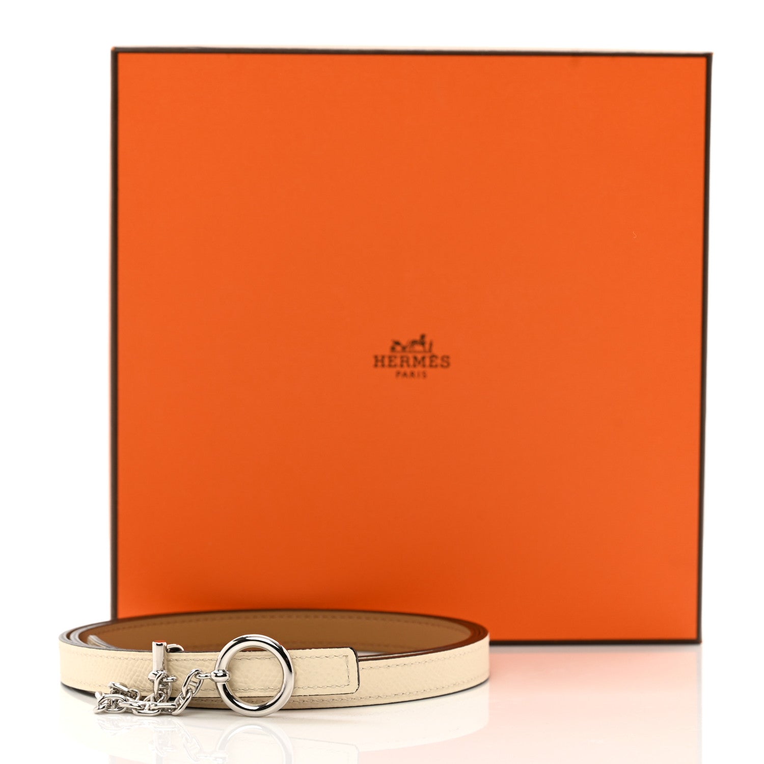 Hermes Epsom Swift Carrousel 13mm Belt 80 32 Nata Biscuit 4 of 4