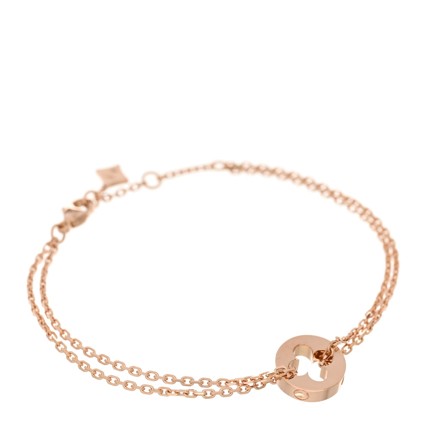 18K Rose Gold Empreinte Chain Bracelet