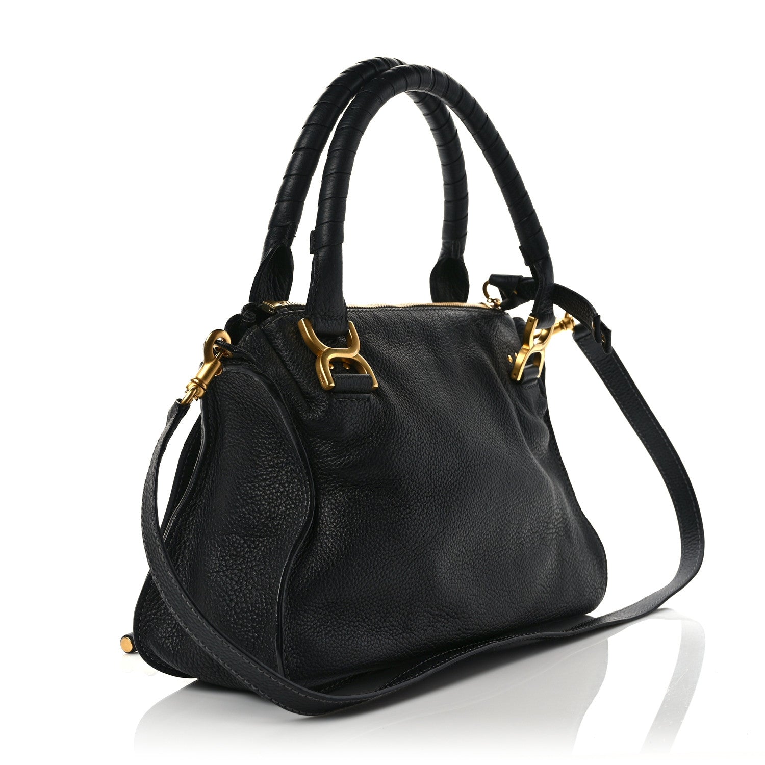 Chloe Calfskin Medium Marcie Satchel Black 3 of 8