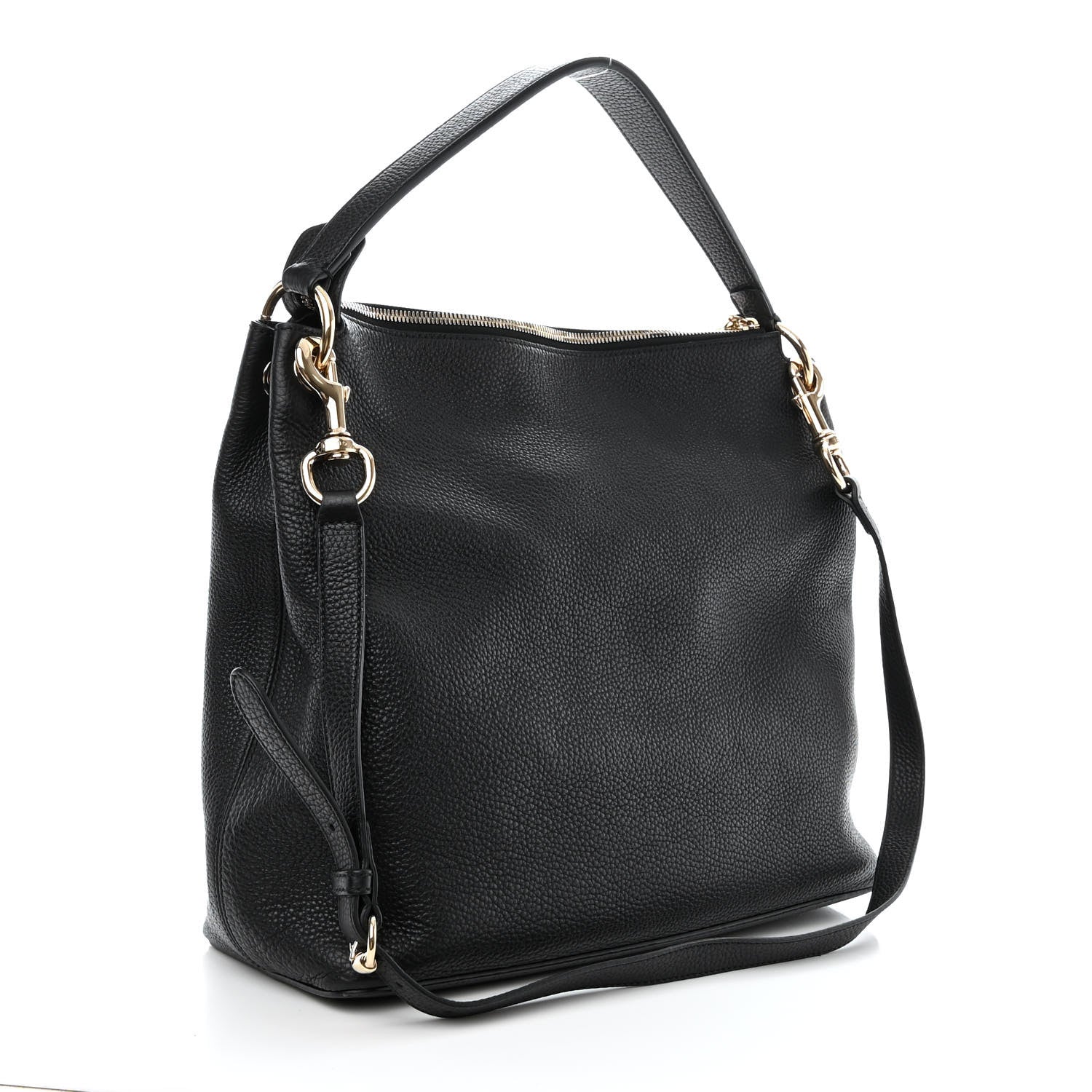 Gucci Pebbled Calfskin Large Soho Hobo Black 3 of 10