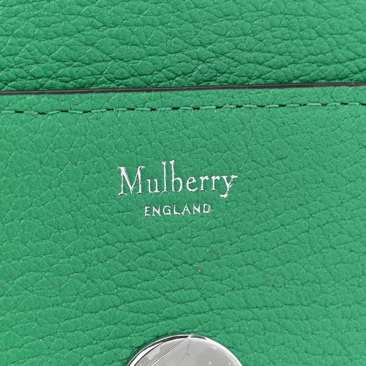 Small Classic Grain Small Colorblock Darley Clutch Lawn White