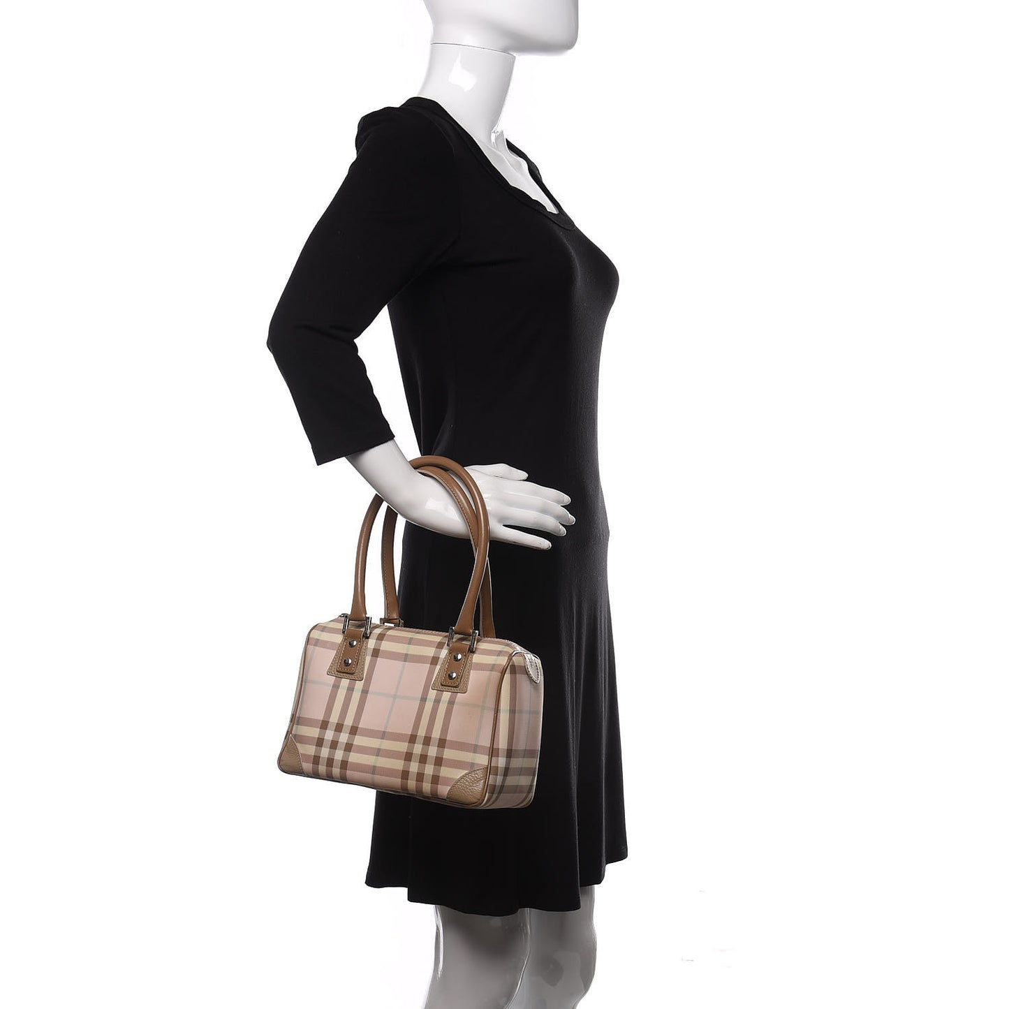 Candy Check Small Tote Pink