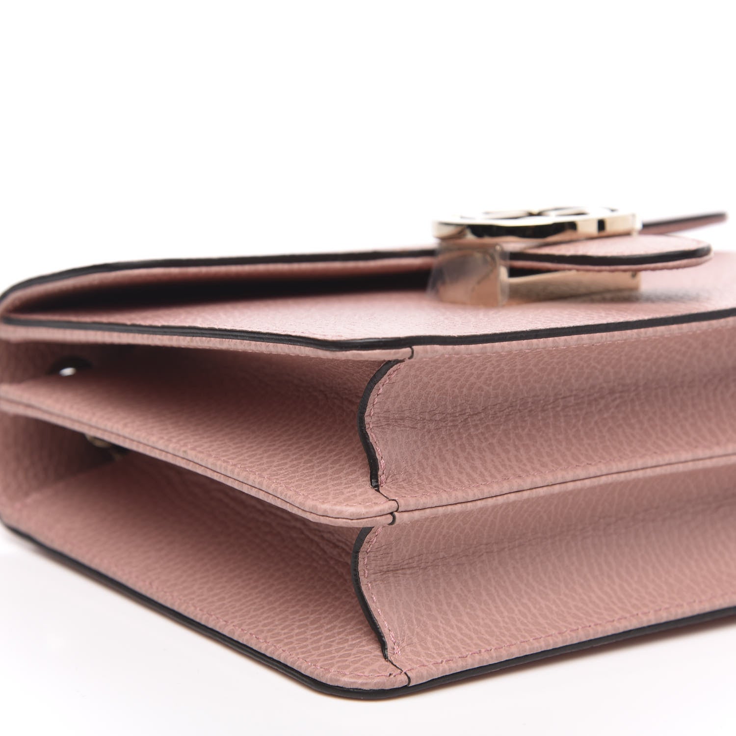 Gucci Dollar Calfskin Small Interlocking G Shoulder Bag Soft Pink 8 of 9