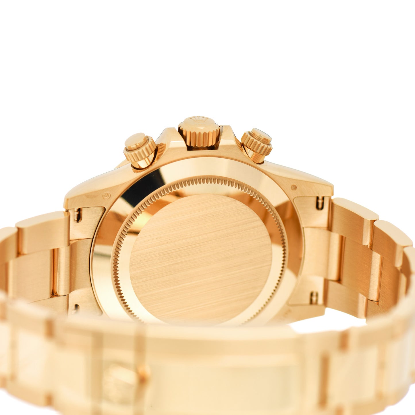18K Yellow Gold 40mm Oyster Perpetual Cosmograph Daytona Watch Black Champagne 116508