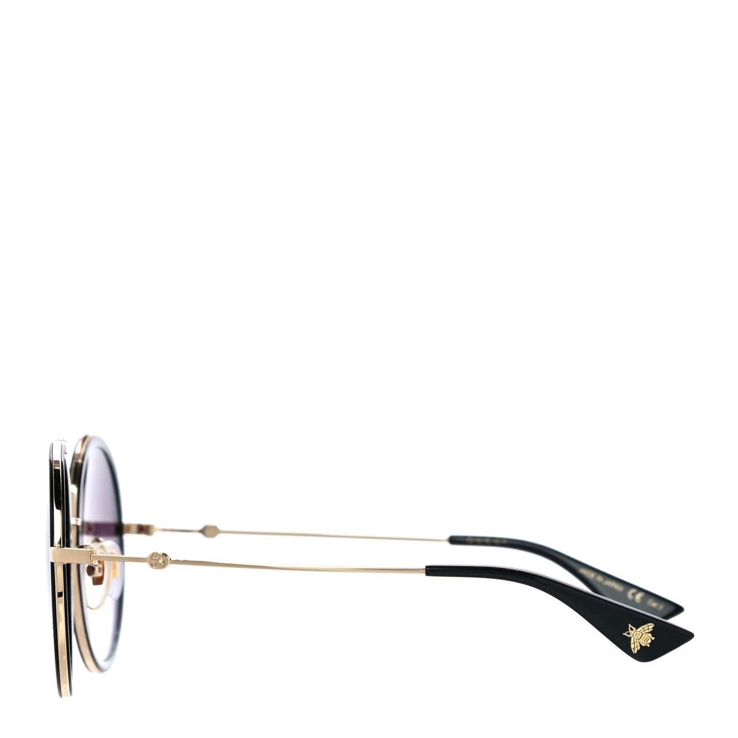 Acetate Round Frame Sunglasses GG0061S Black