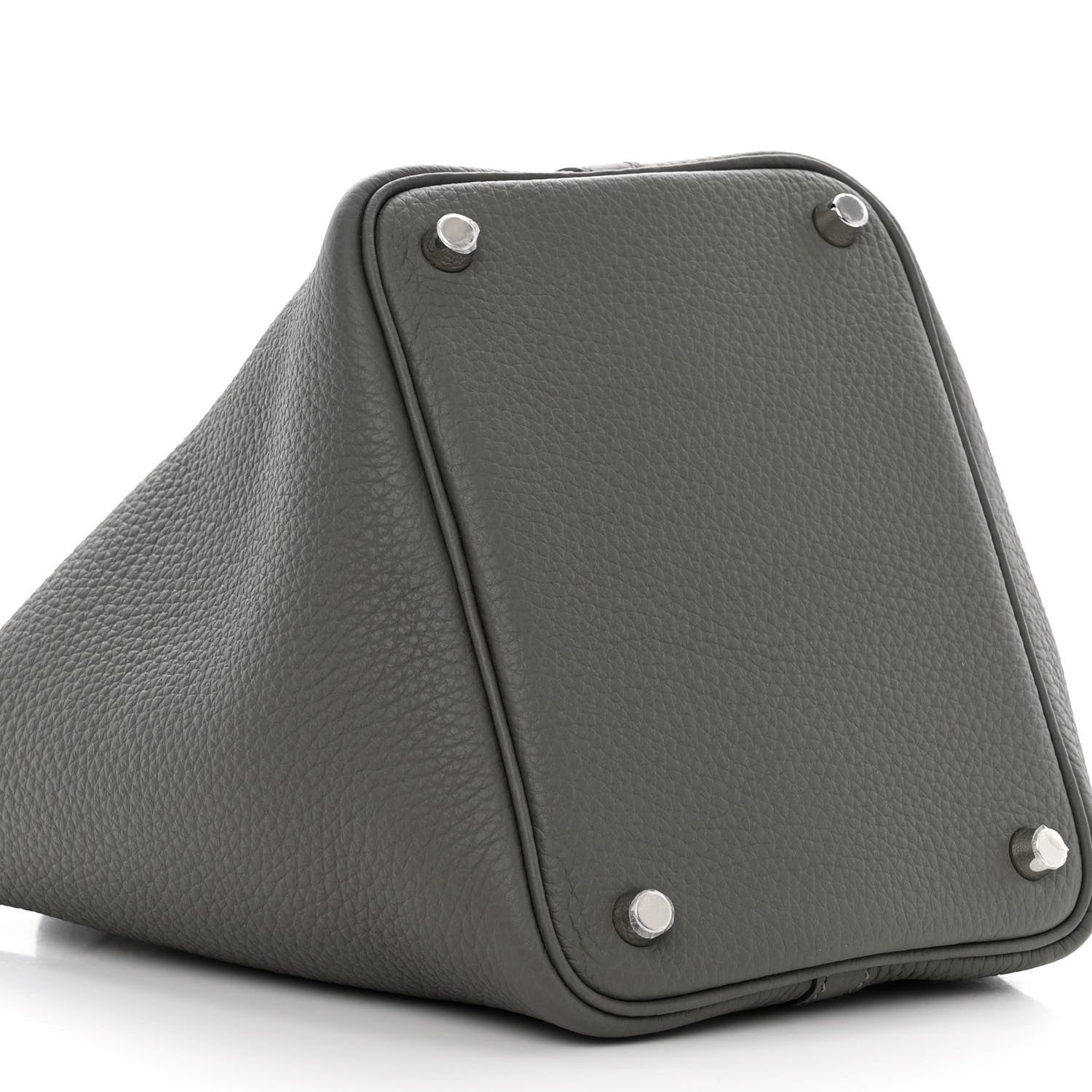 Hermes Taurillon Clemence Picotin Lock 18 PM Gris Meyer 10 of 11