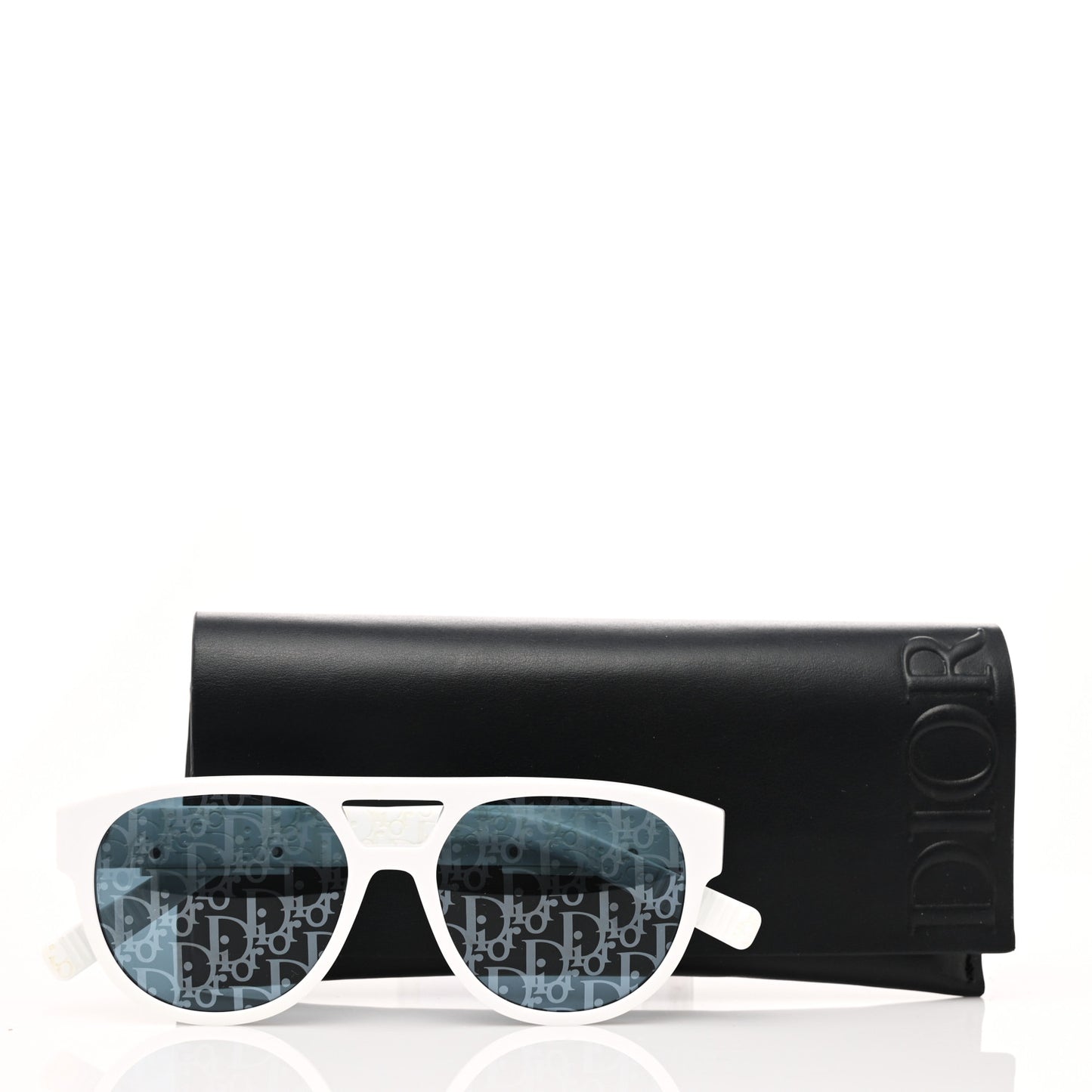 Acetate DiorB23 R1I Oblique Sunglasses White