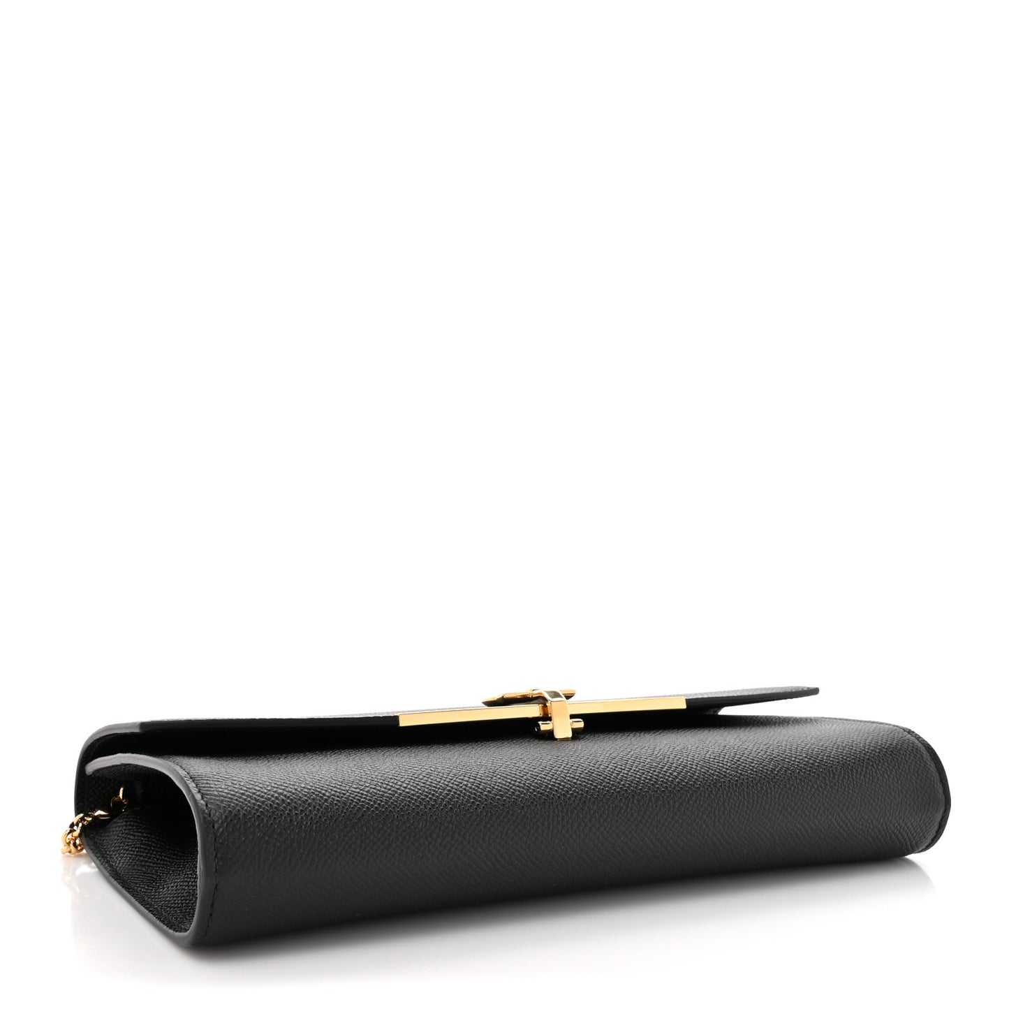 Hammered Calfskin Mini Gancini Icona Bag Black