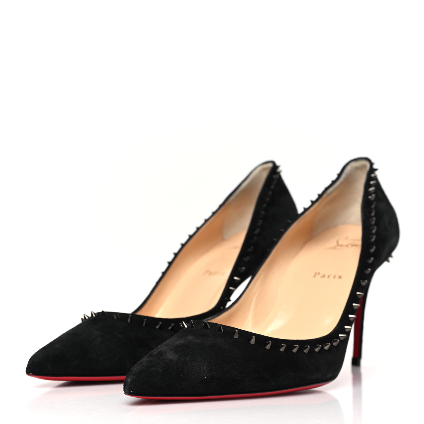 Veau Velours Anjalina 85 Pumps 41.5 Black Gun