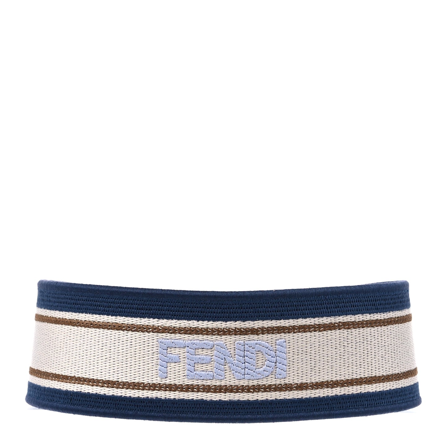 Canvas Calfskin Tassel Strap You Blue Multicolor
