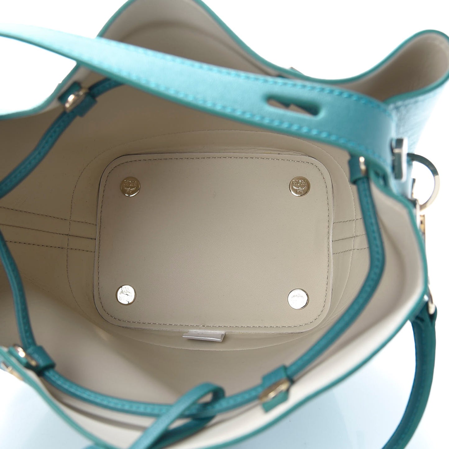 Goatskin Milano Drawstring Mini Bag Deep Lagoon