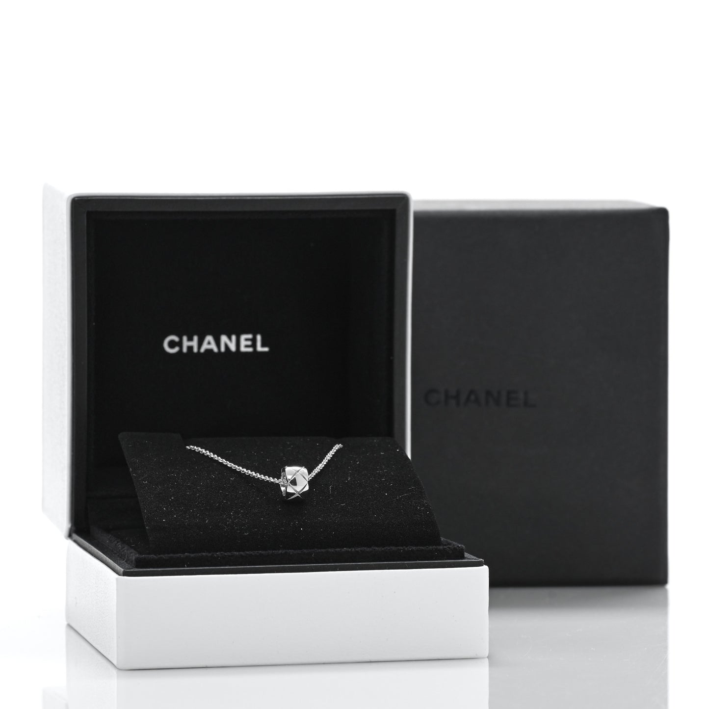 18K White Gold Coco Crush Pendant Necklace