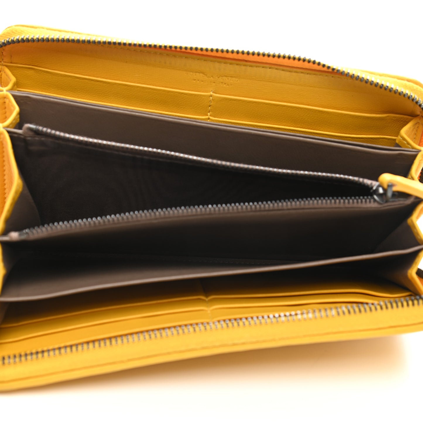 Nappa Intrecciato Zip Around Wallet Sunset