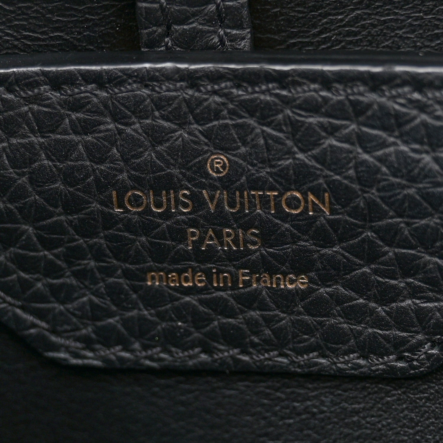Louis Vuitton Taurillon Mechanical Flowers Smile Capucines PM Black 6 of 12