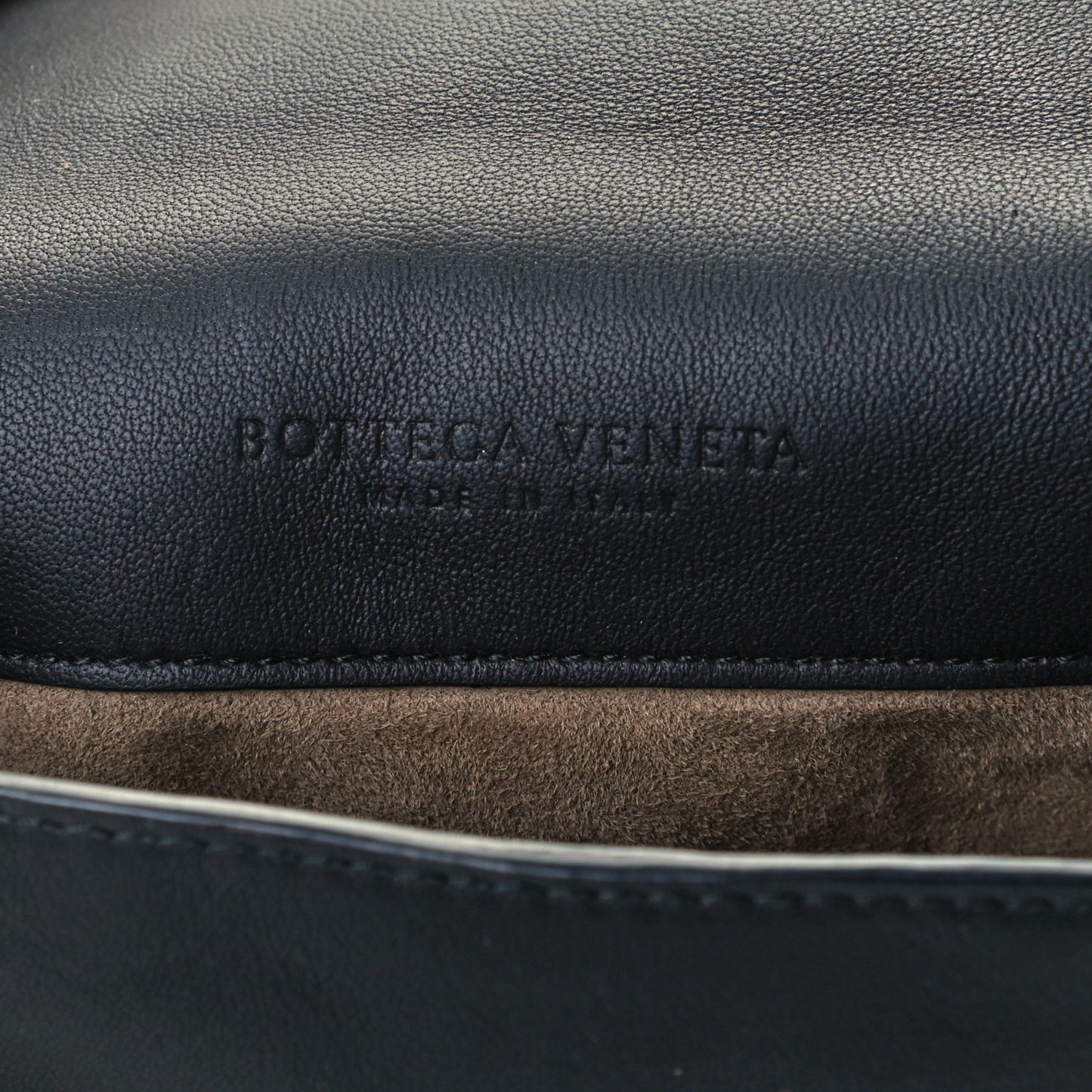 Nappa Intrecciato Small Nodini Flap Crossbody Black