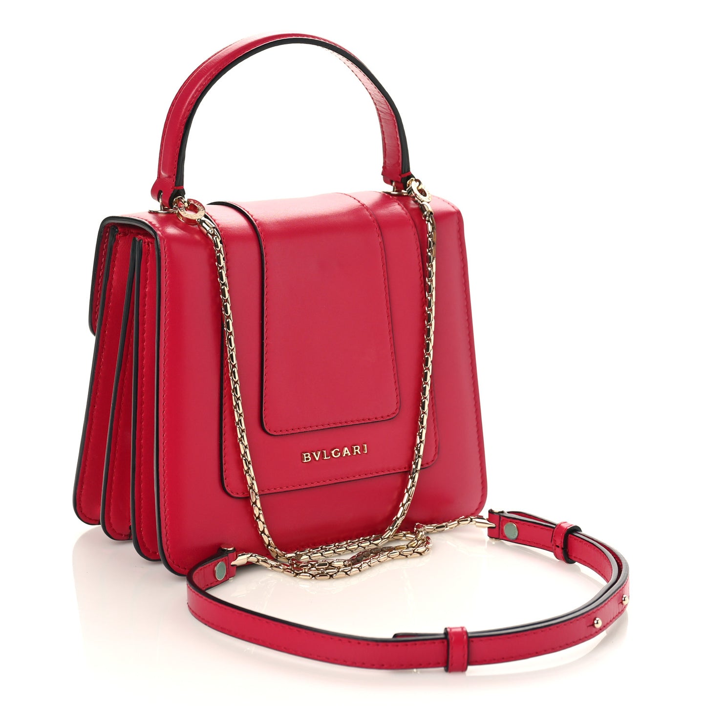 Calfskin Serpenti Forever Top Handle Pink
