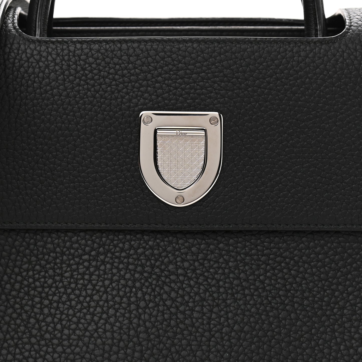 Grained Calfskin Medium Diorever Flap Black
