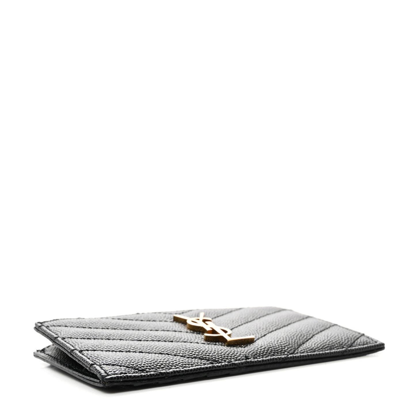 Monogram Grain de Poudre 5 Fragments Zip Pouch Card Holder Black