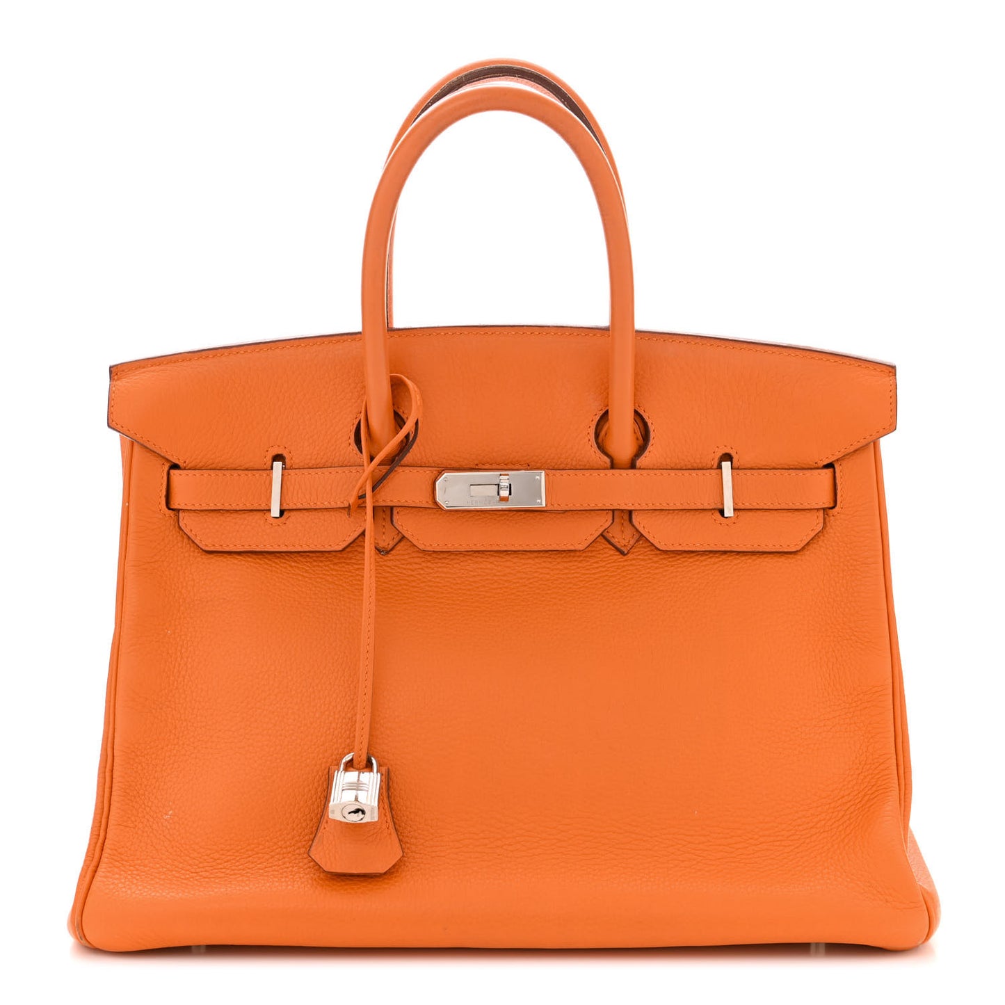Taurillon Clemence Birkin 35 Orange