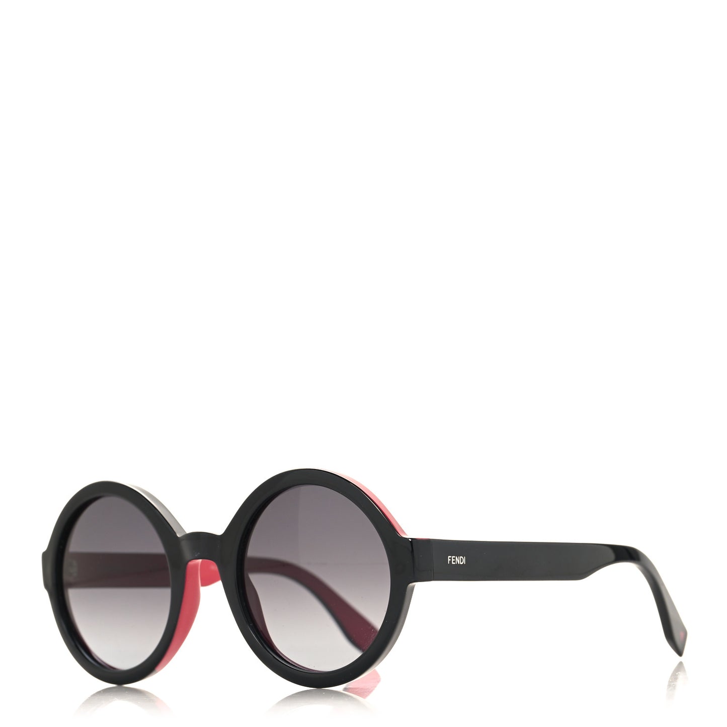 Round Sunglasses FF0120/S Black Red