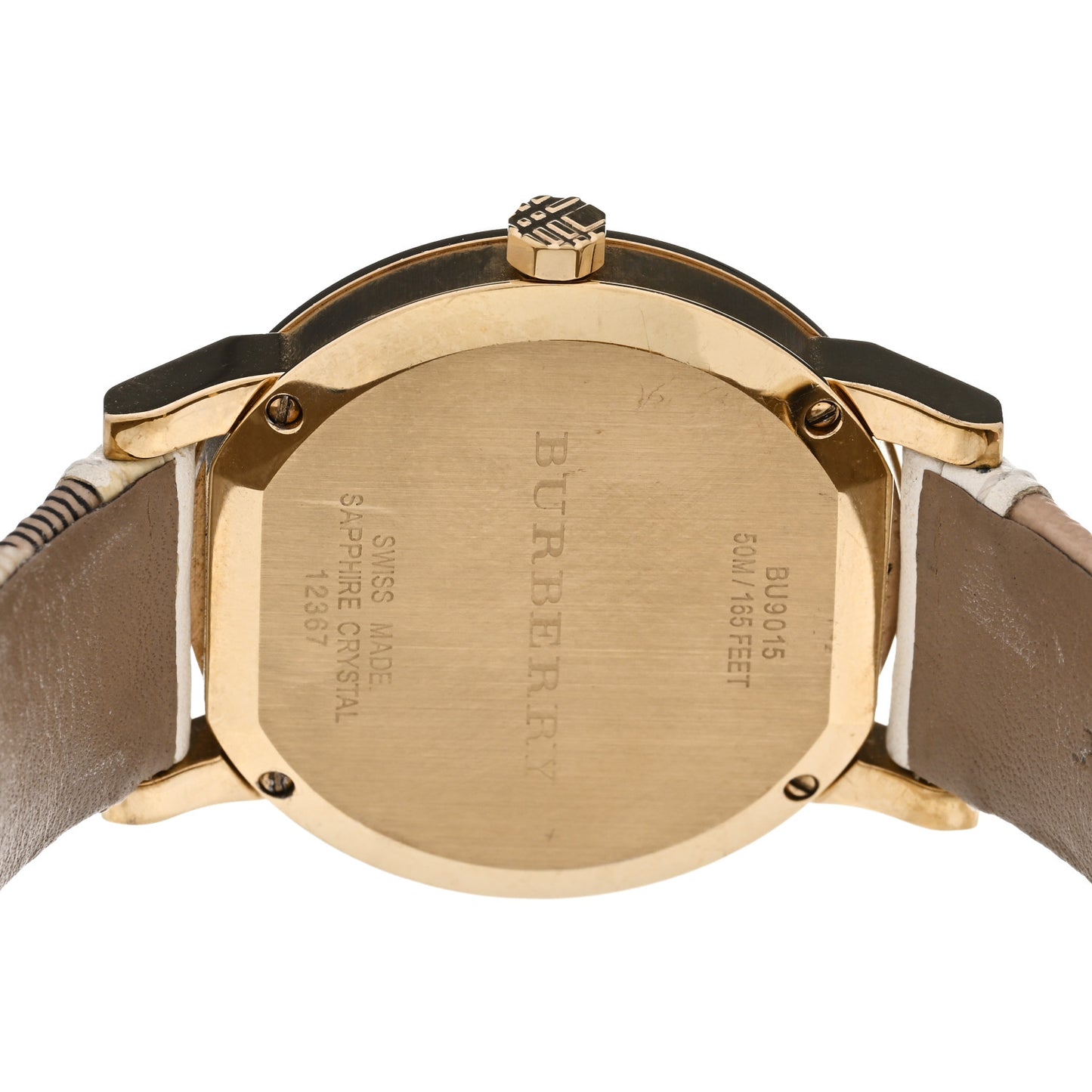 Stainless Steel Calfskin 38mm The City Quartz Watch Beige BU9015