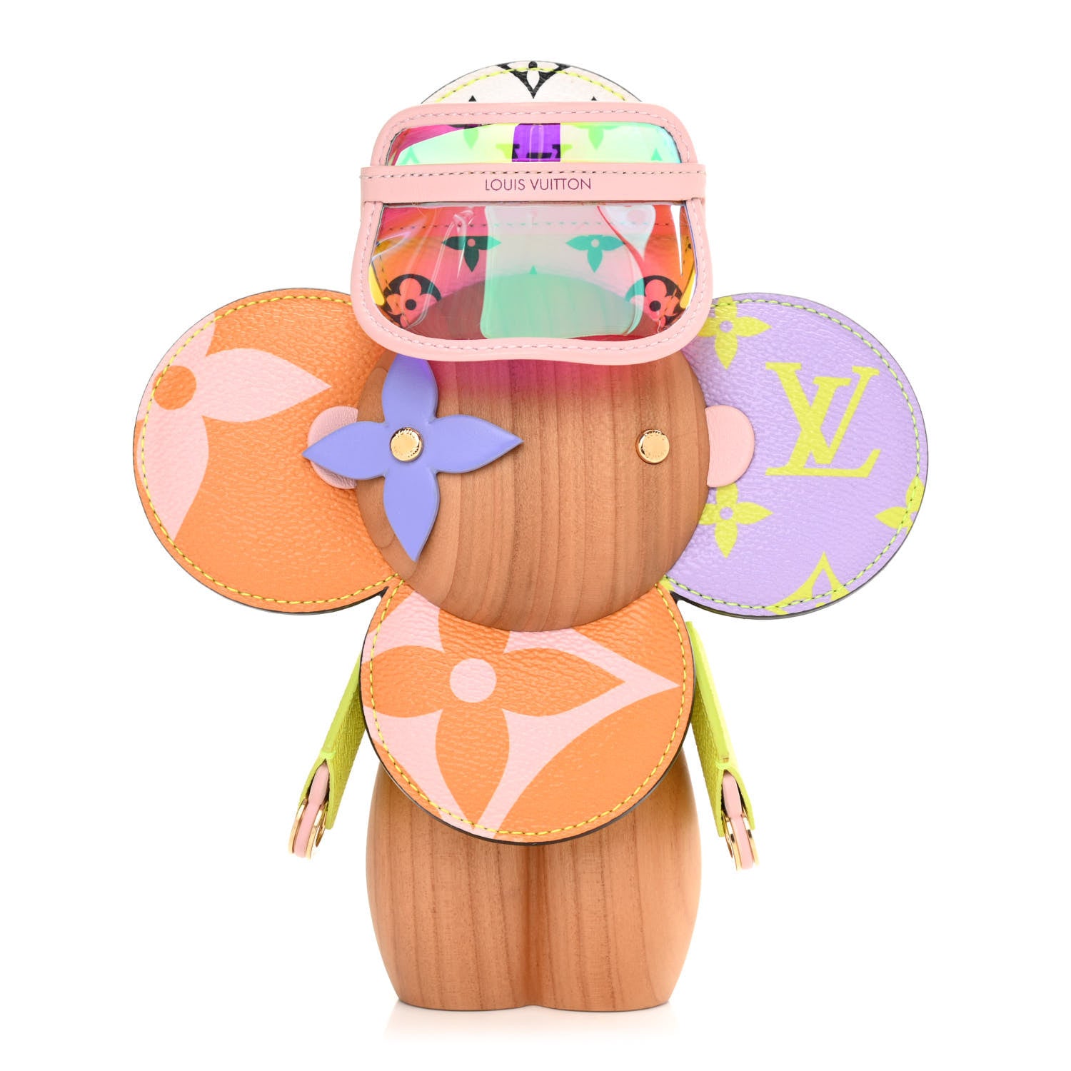 Louis Vuitton Wood Monogram Rubik's Cube Giant Vivienne Doll