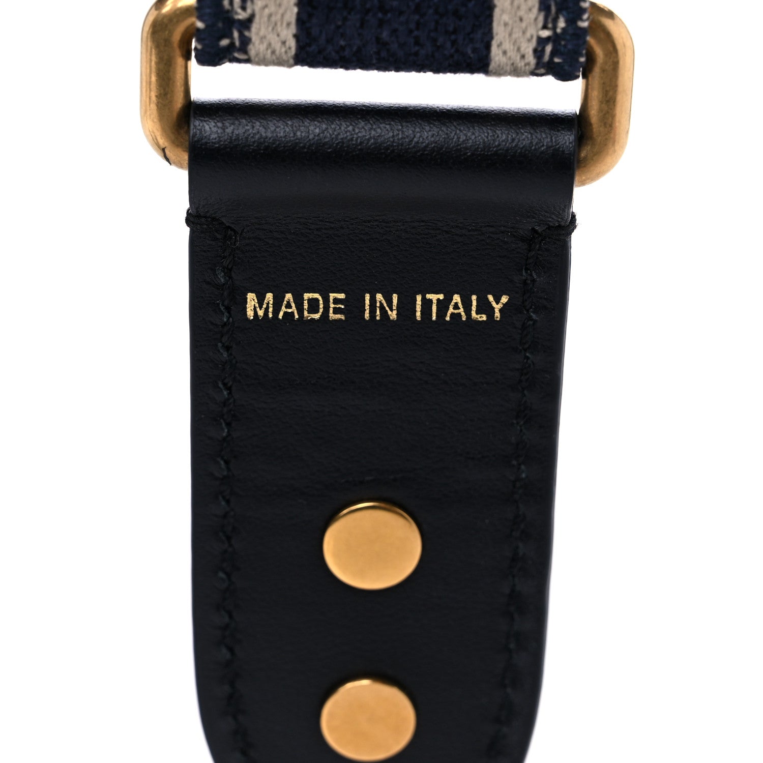 Christian Dior Canvas Embroidered Adjustable Shoulder Strap Black 3 of 6