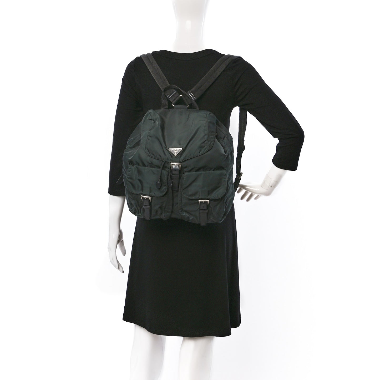 Tessuto Nylon Vela Medium Backpack Antracite