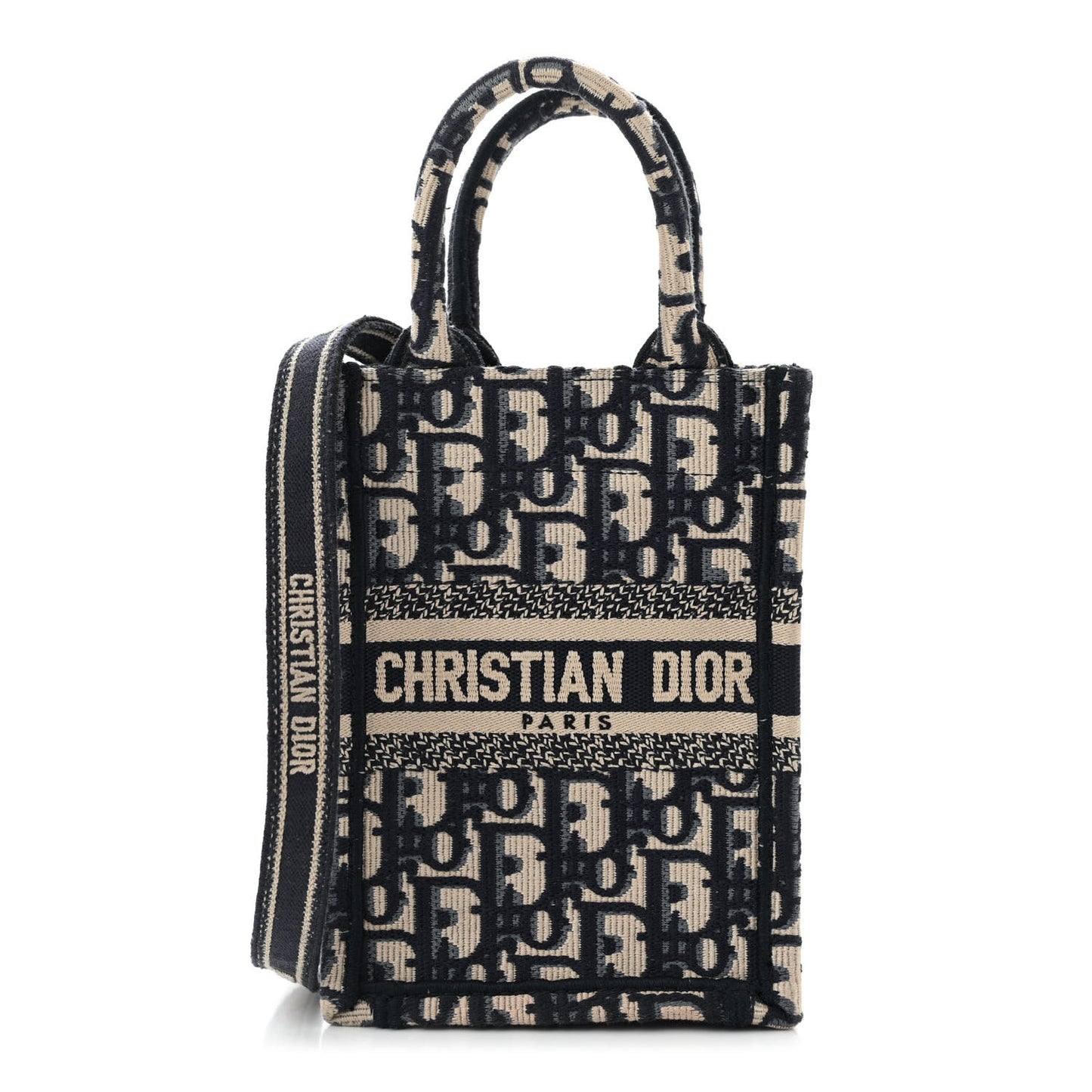 Oblique Mini Book Tote Phone Bag Blue