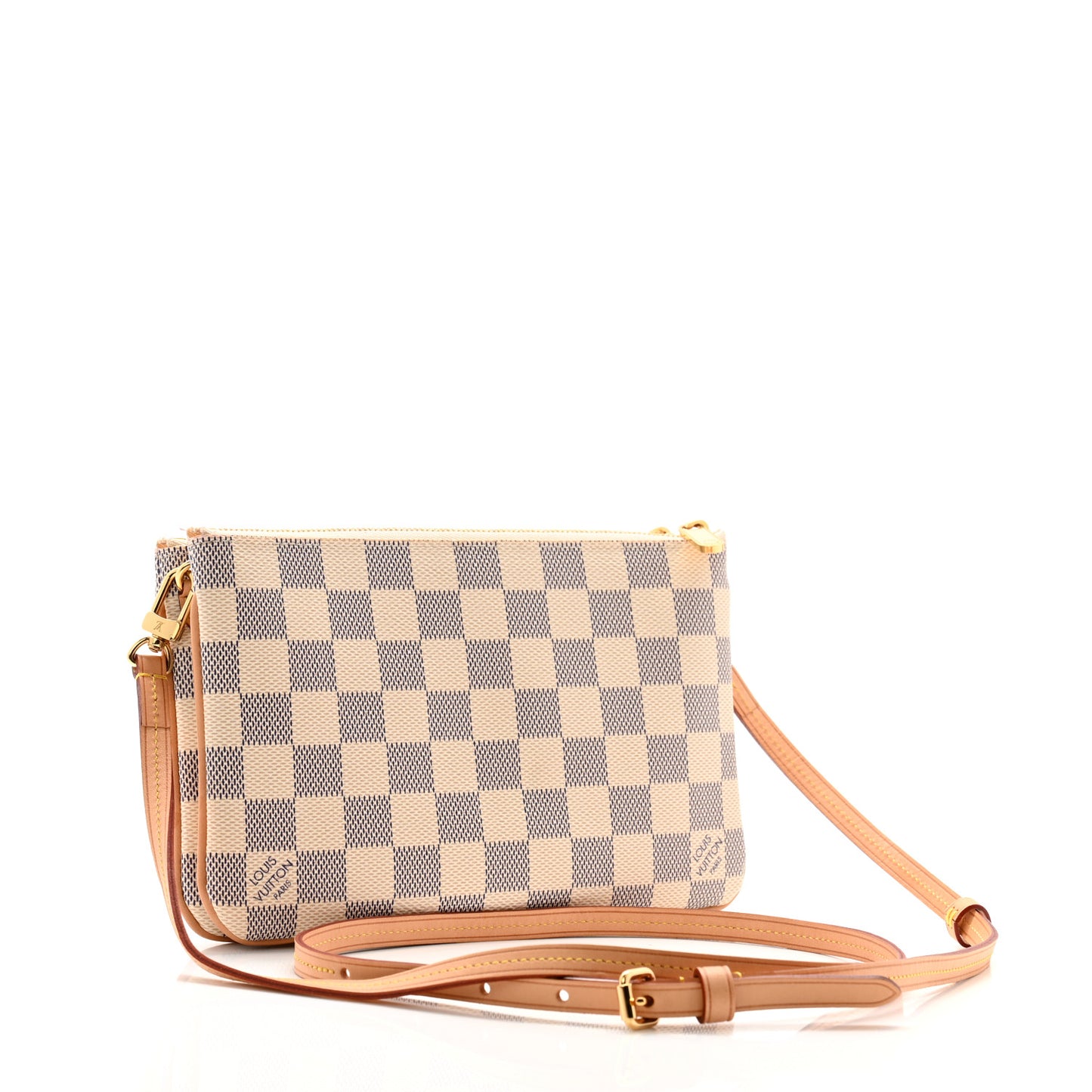 Damier Azur Double Zip Pochette
