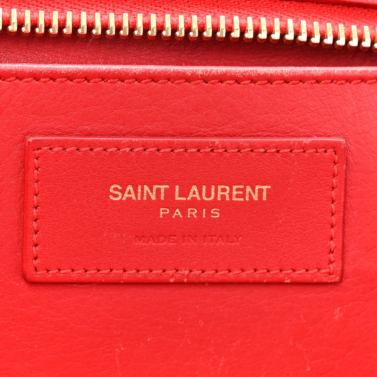 Calfskin Small Monogram Cabas Lipstick Red