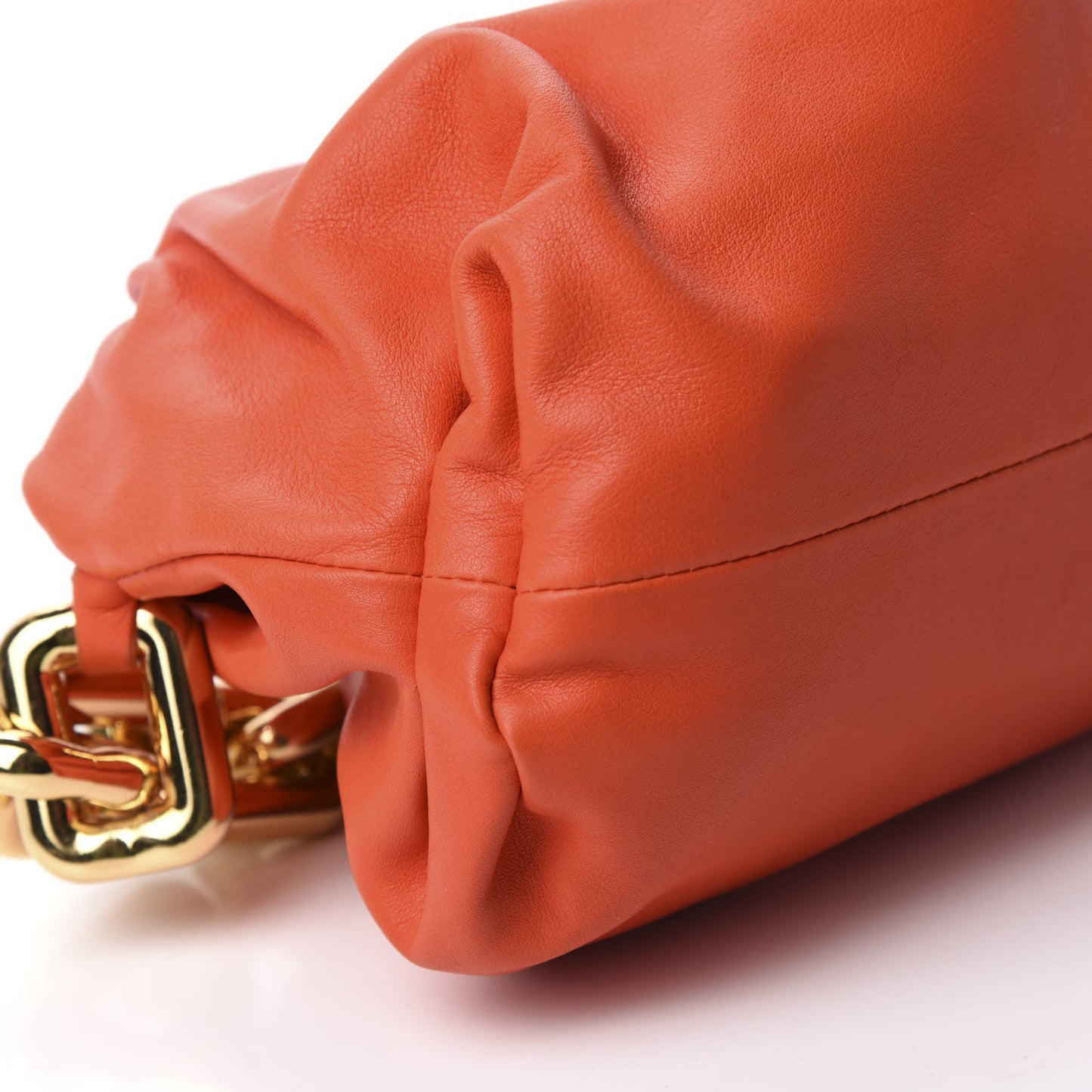 Calfskin The Pouch Chain Orange