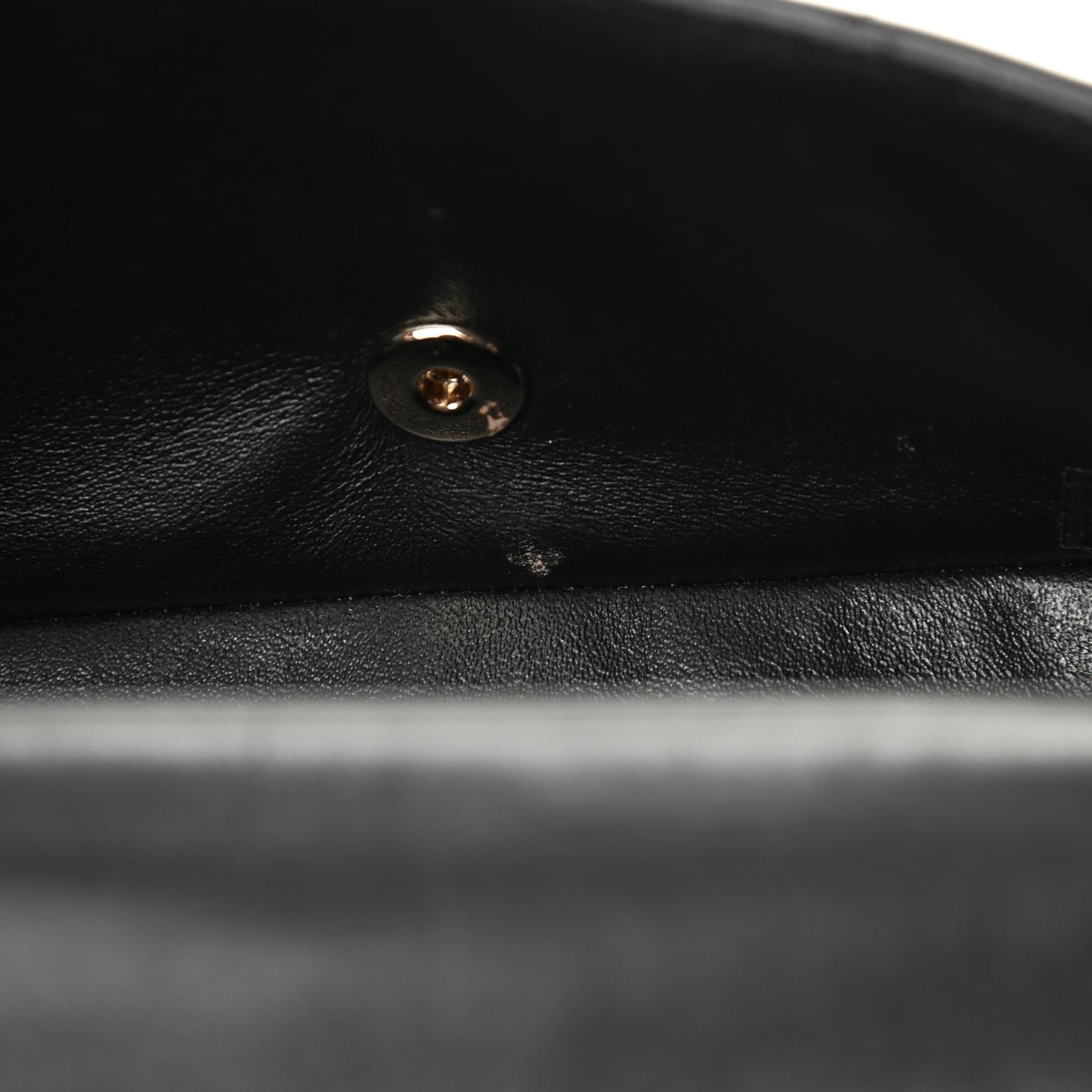 Lambskin Quilted Mini Coco Charms Rectangular Flap Black