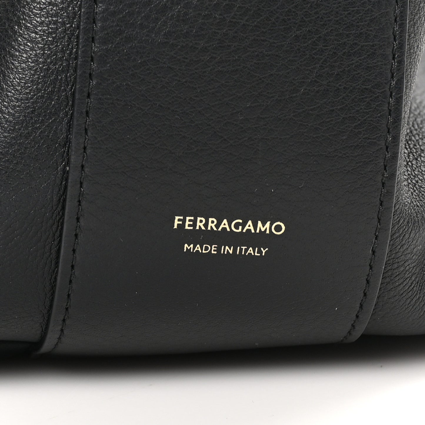 Calfskin Large Hug Pouch Black