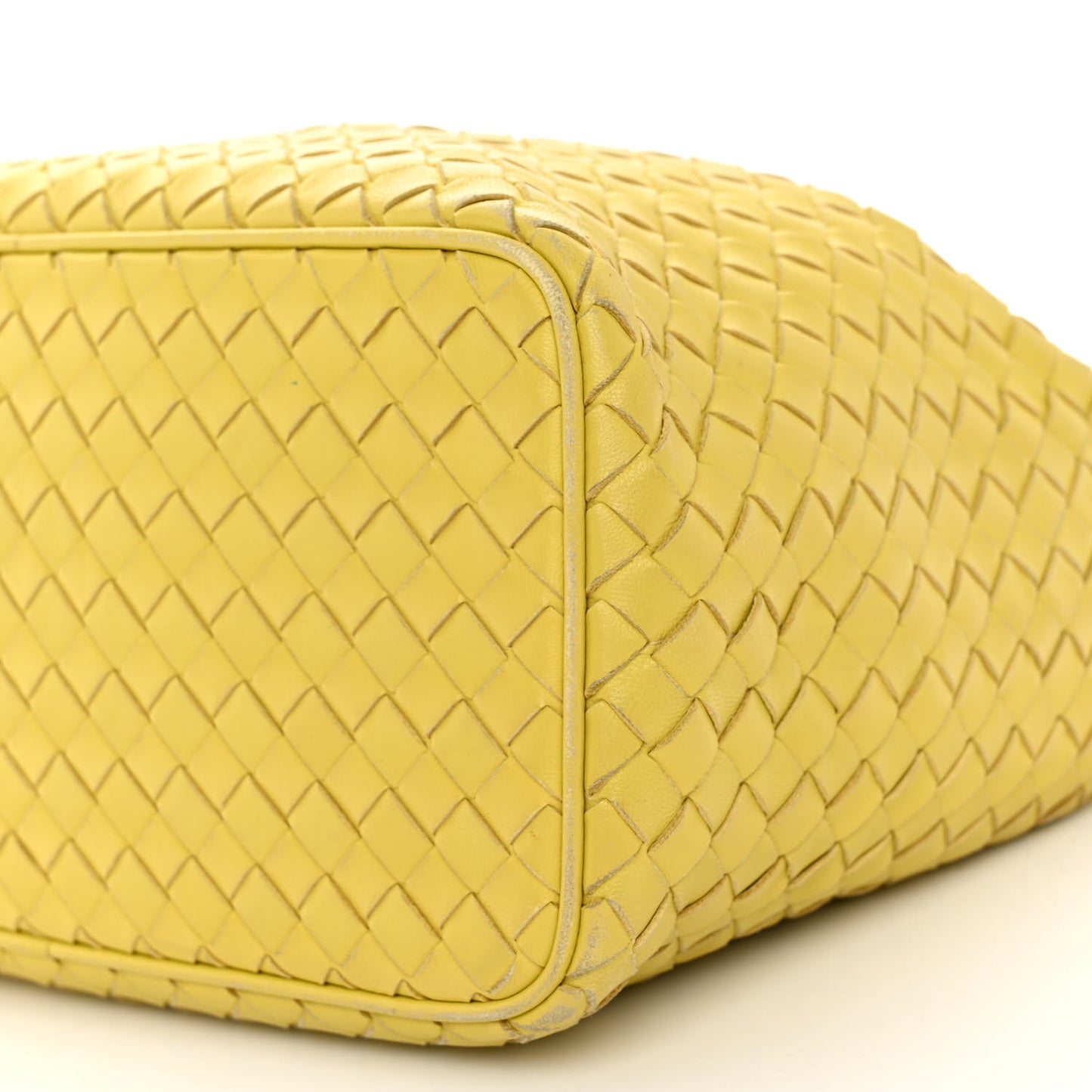 Nappa Intrecciato Small Shoulder Bag Chartreuse