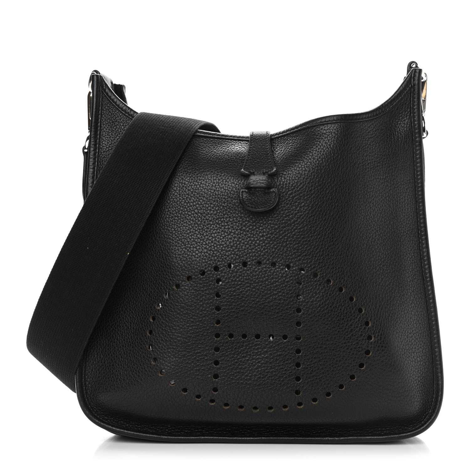 Hermes Taurillon Clemence Evelyne PM Black 1 of 11
