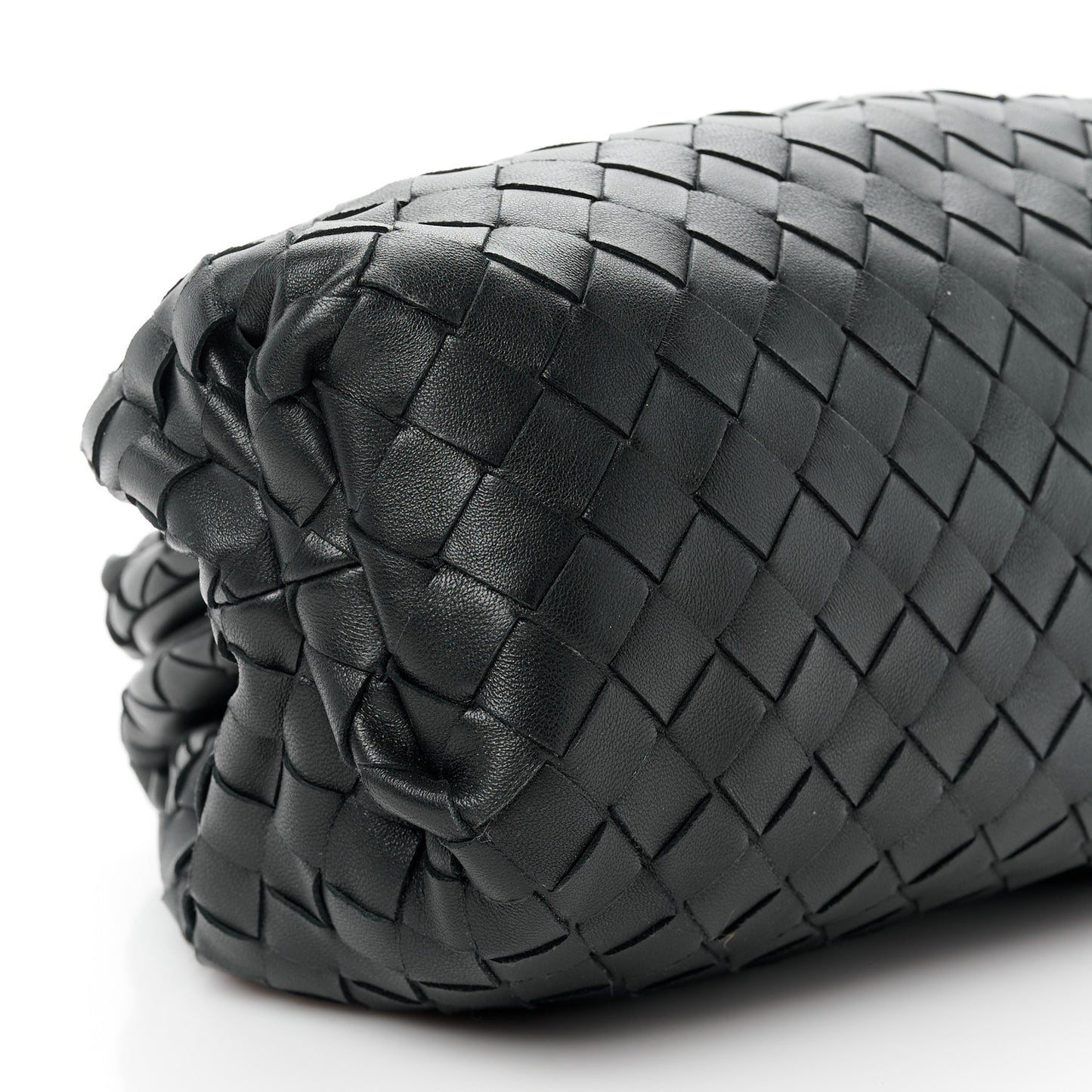 Nappa Maxi Intreccio The Pouch Oversized Clutch Black