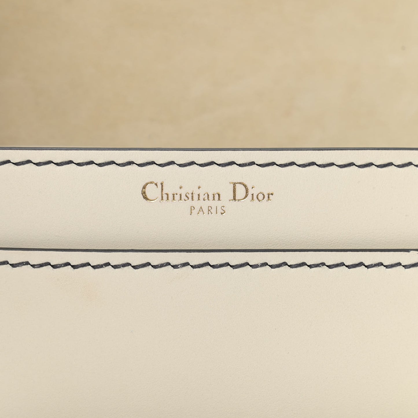 Calfskin J'Adior Chain Flap Bag Off White