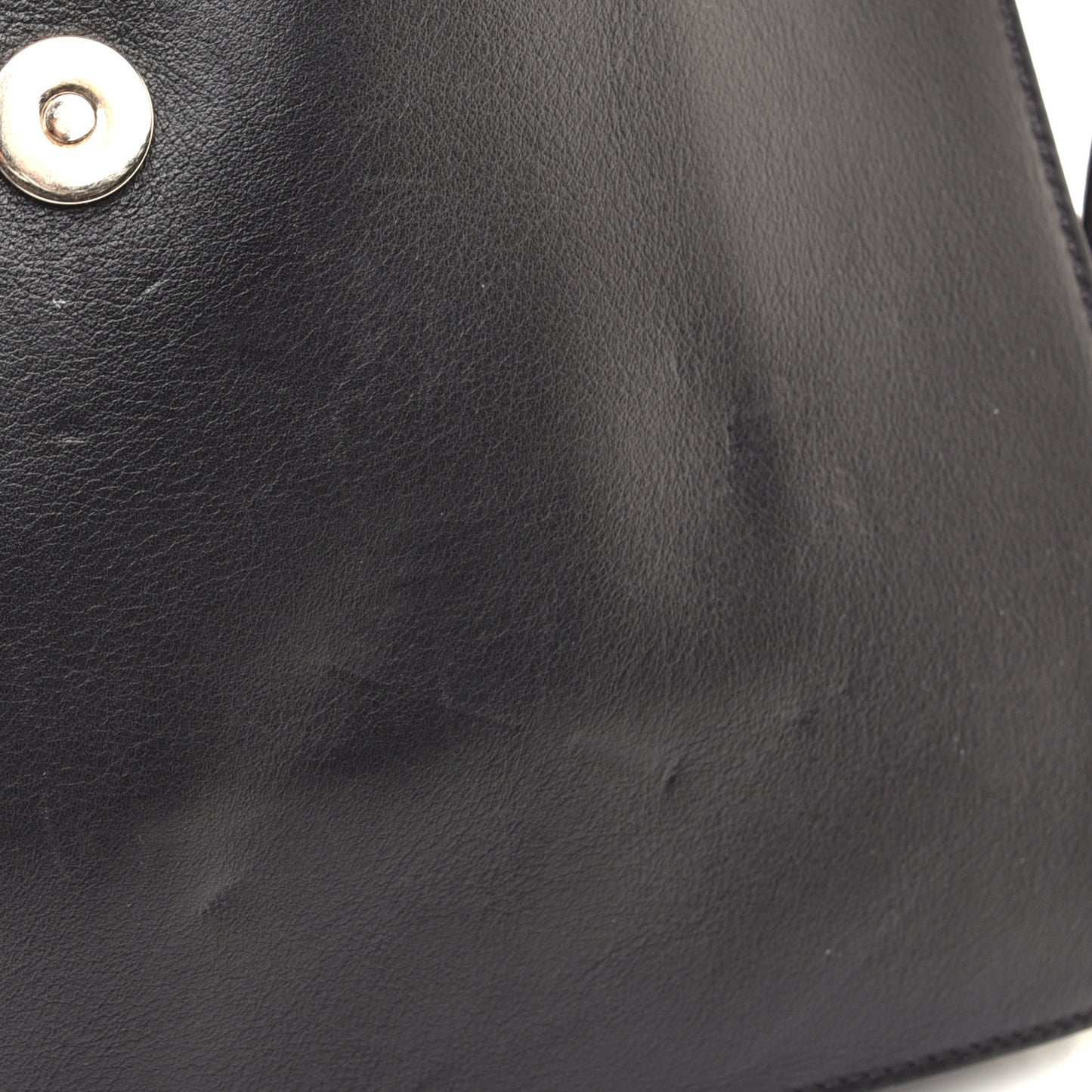 Suede Calfskin Medium Faye Shoulder Bag Black