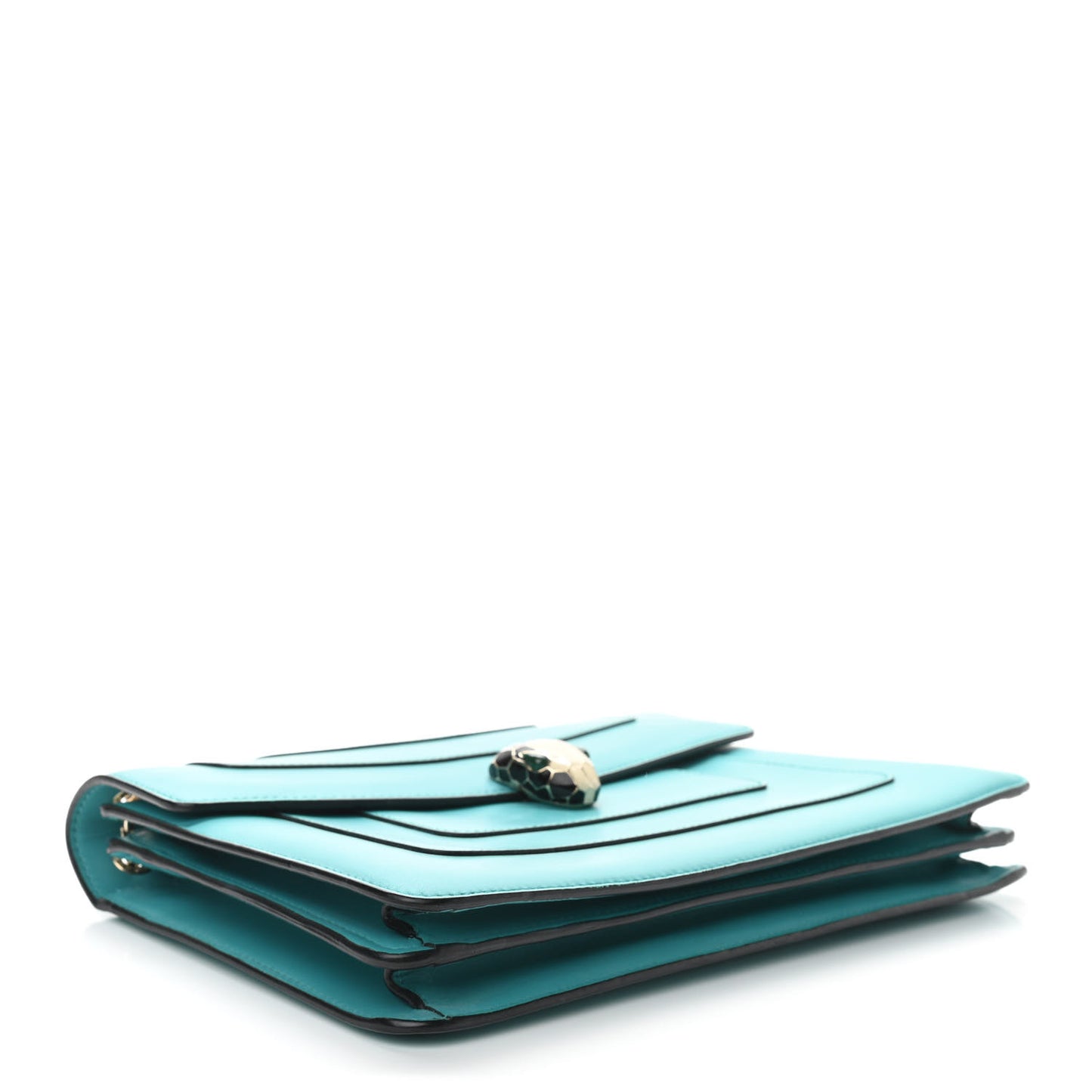 Calfskin Serpenti Forever Shoulder Bag Tropical Turquoise