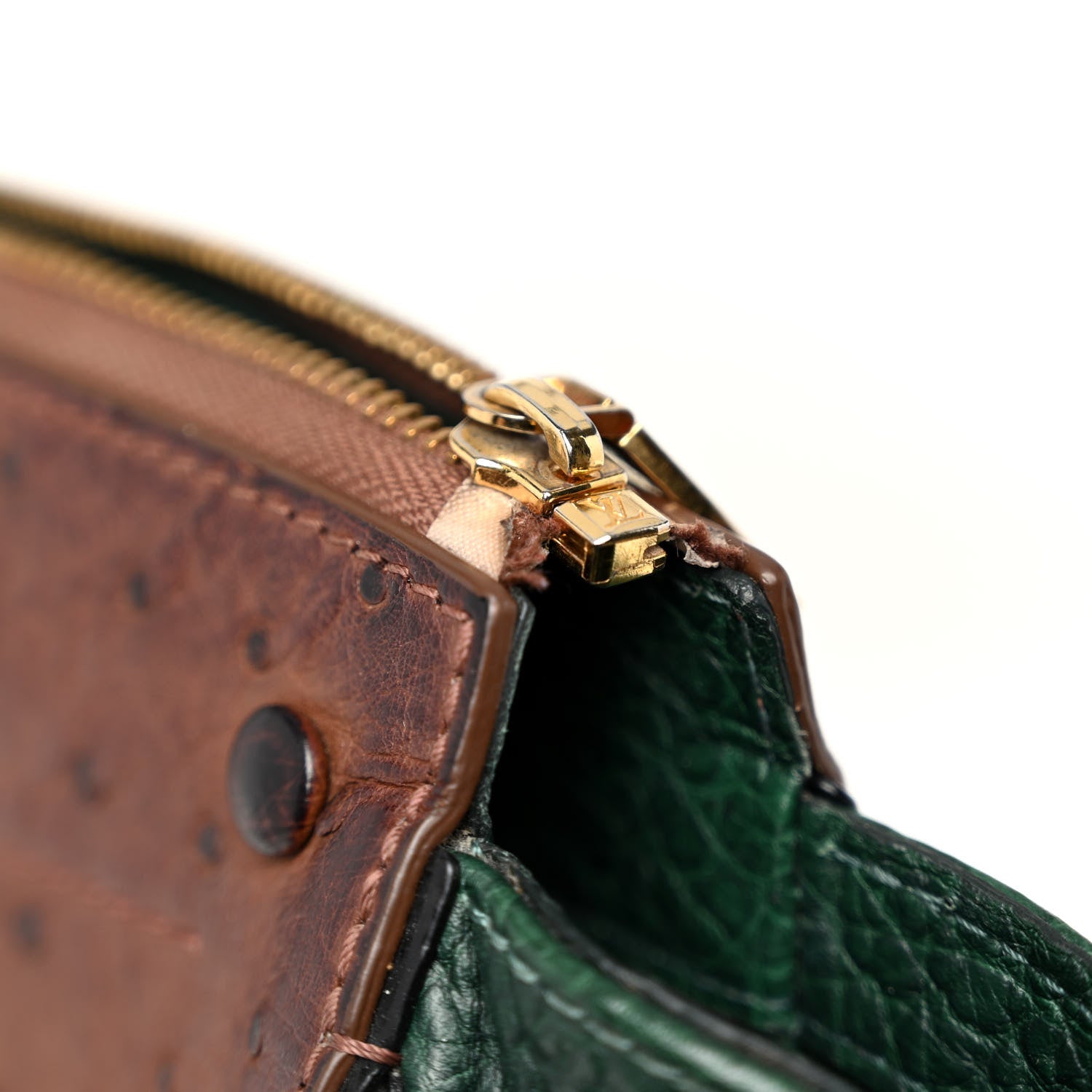 Louis Vuitton Ostrich Lizard Exotique Majestueux Shoulder Bag Vert 10 of 13