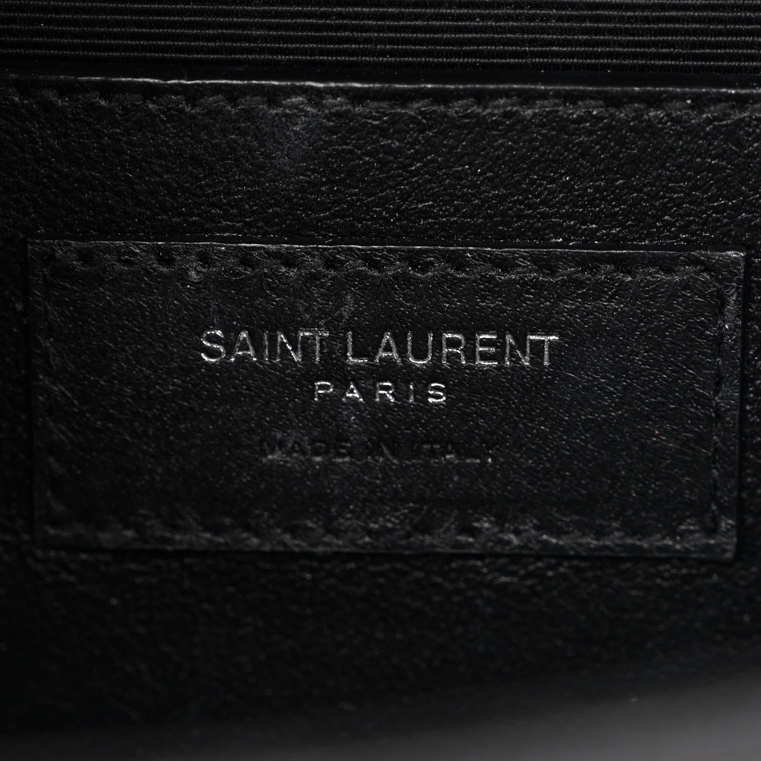 Saint Laurent Grain De Poudre Textured Mixed Matelasse Triquilt Medium Monogram Satchel Black 6 of 13